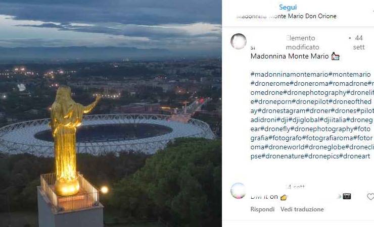 Non solo a Milano anche la Capitale ha la sua Madonnina