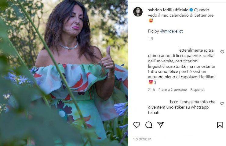 sabrina ferilli abito cerimonie settembre