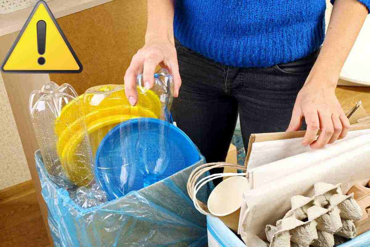 raccolta differenziata plastica attenzione